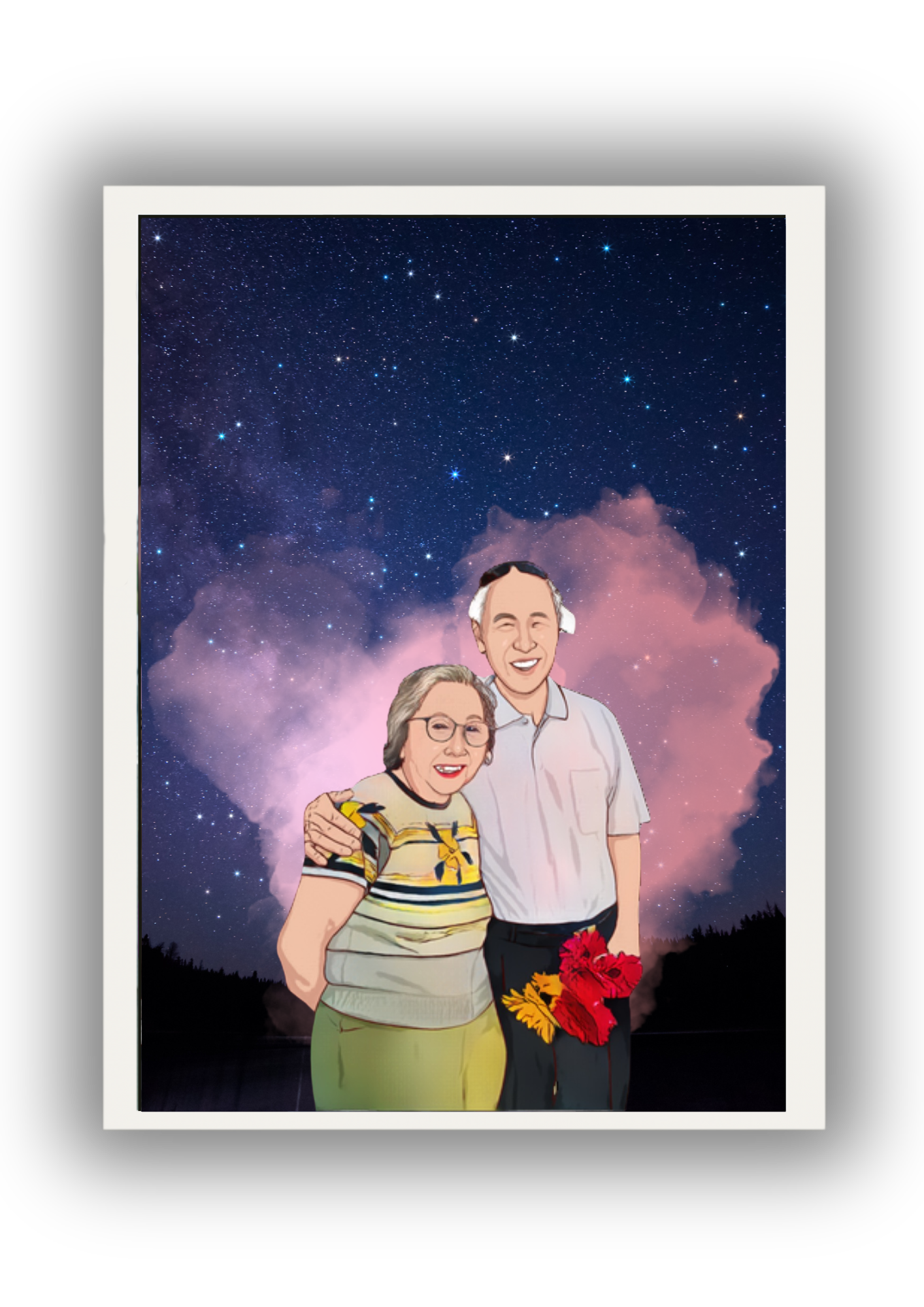 Couple Art - Starry Night Sky